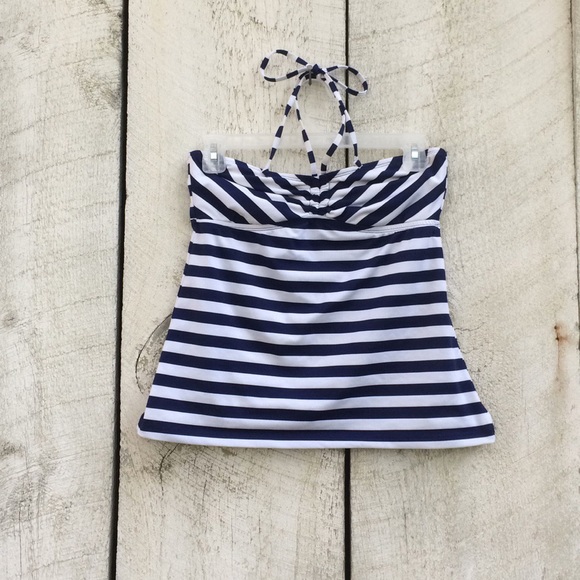 Mossimo Supply Co. Other - Mossimo blue and white striped tankini swim top